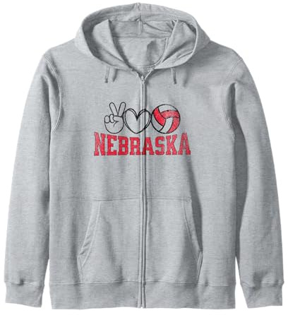 Peace Love Volleyball - Women Teen Girls Tween Kapuzenjacke