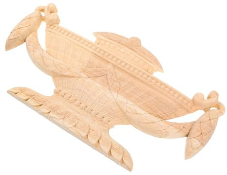 ABOOFAN Holzschnitzerei Dekorative Applikation 25 * 13 5 Cm Holzmöbel Eckblöcke Wohnkultur Holzformung