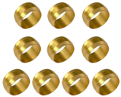 15mm Copper Compression Olives Copper - Pack of 10