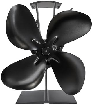 ÖKO Premium Heat Powered Stove Fan in Black