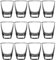 Yitobici Verres à shot, lot de 12 verres à shot pour tequila, vodka, ouzo et liqueur (35 ml)