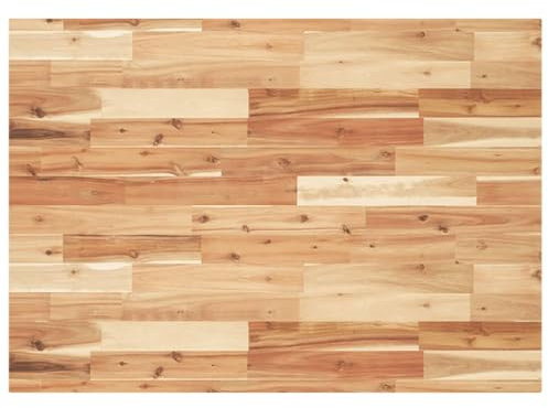vidaXL Tischplatte, Holzplatte Rechteckig, Massivholzplatte für Schreibtisch Esstisch Couchtisch, Ersatztischplatte, 100x70x4cm Massivholz Akazie