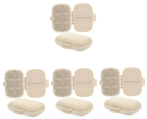 SOLUSTRE 8 Stk Aufbewahrungsbox Für Tabletten Pillensortierer Reisebrieftasche Fächer Pillendose Taschenpillenhalter Tablettenspender Wöchentlicher Pillenhalter Taschen-medizinkoffer Pp