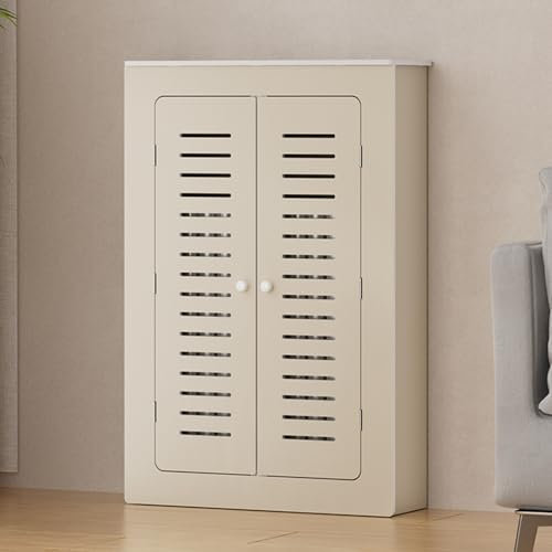 Radiator Shelf, Heater Covers For Radiators, Baseboard Heater Covers, 2 Doors Wood Heating Cover, Heating Cabinet Storage Shelf, Bedroom Living Room Bathroom Cabinet(L60xH80xT15CM)