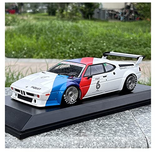 EMRGAZQD Motorfahrzeuge Replika Auto 1:18 for BMW M1 Procar Championship Simulation Legierung Rennwagen Modell Statische Fahrzeug Sammlung Souvenirs Originalgetreue Nachbildung