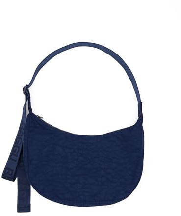 BAGGU Halbmondtasche, Nylon, mittelgroß, Marineblau