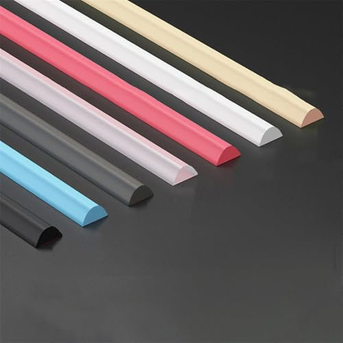 Tira de Barrera de retención de Agua para baño, separación de Agua Seca y húmeda, Tira de Sellado de Silicona, tapón de Ducha de Silicona de Goma, Gris, 50 cm, Altura 30 mm