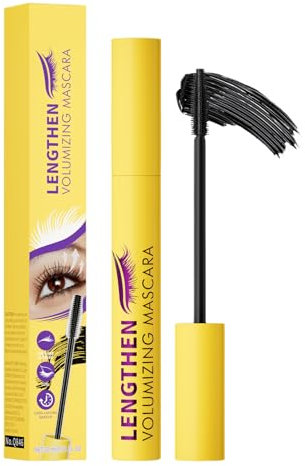Colossals Bubble Mascara, 10ML Wasserfeste Mascara Schwarz für Empfindliche Augen, Lang Anhaltende Bubble Mascaras Mehr Volumen und Länge, Natürliches Colossals Mascaras Makeup, für Alle Makeup Looks