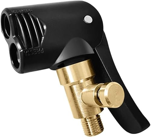 Black Dual Head Bike Track Pump Tyre Air Pump Valve Adapter Bike Pump Accessories Multi-use Connector Head Pump Adapter for Replacement Accessories,Pump Accessories