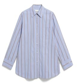 ARMEDANGELS Damen Bluse aus Bio-Baumwolle HALIAA Striped Loose Fit