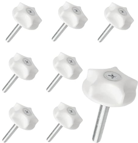 8 Pcs Headboard Fixings Bolts - M8 Heavy Headboard Screws and Washers for Divan Beds Fittings, Bolt Fittings to Keep the Headboard Fixed, Simple Installation and Firm Fixation