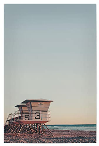 artboxONE Poster 30x20 cm Reise Coastal Beach Guard House - Bild Coastal Coastal Guard House