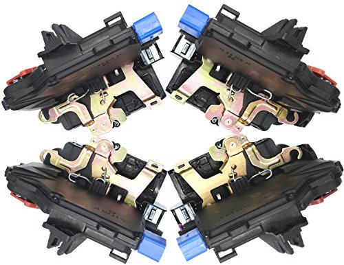 HZTWFC 4 actionneurs de serrure de porte avant droit et gauche arrière OEM # 3D4839015A 3D4839016A 3D1837015A 3D1837016A pour VW - SKODA - SEAT