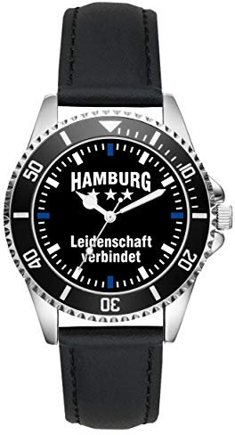 KIESENBERG Hamburg Geschenk Artikel Idee Fan Uhr L-2276