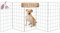 Conka Pets – Außen-Hundezäun – Drahtbarriere für mittelgroße und große Hunde – 1 Meter hoch – 10 cm x 12 cm Maschen verhindern das Überspringen – Tragbar, leicht, faltbar – Deckt bis zu 1,5 m ab