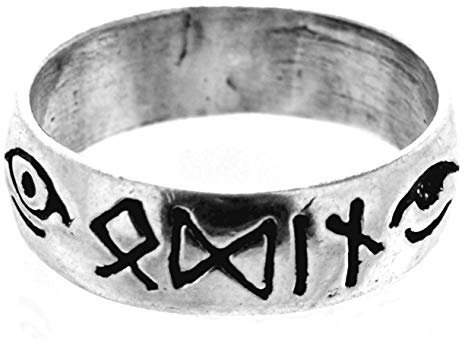 Kiss of Leather Fingerring Odin aus 925 Sterling Silber, Gr. 52-76 (76 (24.2))