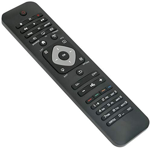 ALLIMITY 242254990477 Télécommande Remplacer pour Philips Ambilight 3D HD TV 32PFL6007H 32PFL6007K 32PFL6007T 37PFL6007K 42PFL6007H 42PFL6007K 42PFL6057H 42PFL6057T 42PFL6067H