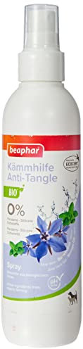Beaphar Bio Kämmhilfe Spray für Hunde und Katzen, hilft verfilzte Stellen im Fell zu lösen, 200 ml