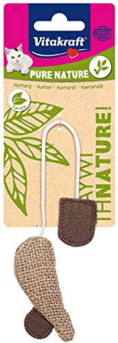 Vitakraft Spiel Pure Nature Maus mit Katzenminze für Katzen - 21 g
