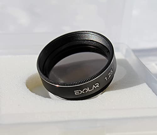EXOLAR Mondfilter Deluxe 1,25 - hochwertiger Filter aus Glas und Metall mit 25% Transmission (neutral/grau)