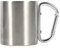 Stainless Steel Mug with Carabiner Hook Handle, Portable Backpack Cup Outdoor Travel Camping Hiking Climbing Sports Water Tea Coffee Cups Camping Gear
