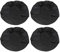 Yctze 4pcs 32 Pouces Roue Couvre Pneu Roue Housses de Protection pour RV Camion Voiture Camping-Car Remorque Étanche Protection de D'Enjoliveur Roue Secours Roue Pneu Couvre Roue (Noir)