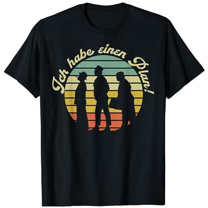 Olsenbande Wende Fans - Damen Cartoon-T-Shirt Schwarz S - Klassisches Rundhals T-Shirt mit kurzen Ärmeln