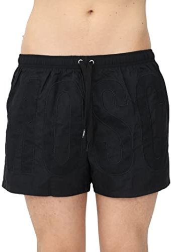 MOSCHINO costume da bagno nero logato - s, nero