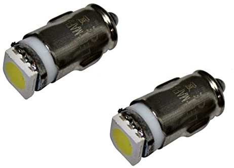 LED-Mafia 2x BA7S - 6V - weiß blau rot grün gelb - warmweiß kaltweiß 5050 SMD für Glühbirne Instrumentenbeleuchtung Spielzeug (kaltweiß)