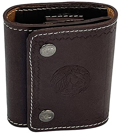 Hulara Leder .222, 223Remington und 5,56 NATO Munitionsträger Brieftasche Patronentasche Schrotpatronen Schleuder Munitionshalter Gewehrpatronenhalter Tragegurt 22 Kaliber Munitionstasche (Braun)