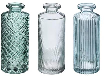 Atmosphera - Set de 3 soliflores - Verre - Vert