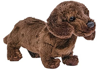 Teddys Rothenburg Kuscheltier Dackel Dunkelbraun 19 cm Plüschdackel Plüschtier