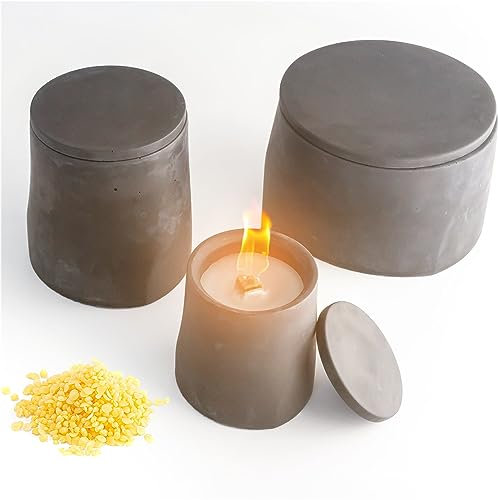 BETOLZ® CLARUS Design Kerzenfresser für Kerzenreste verwerten/Dauerkerze/Schmelzlicht Outdoor für Wachsreste mit Dauerdocht - S/M/L im Set