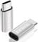 TRANLIKS Adapter USB C to Lightning,2 Pack Adapter USB C Male to Lightning Female, Only Supports Charging(Not Supports Audio and Data) - Silver