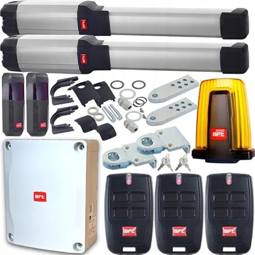 BFT Phobos BT A25 Actionneur de portail battant à double battant automatique 5 m ou 800 kg par vantail avec 3 télécommandes