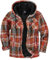 SwissWell Herren Hemdjacke Verdicken Kariertes mit Zipper Flanelljacke Plüschfutter Freizeit Gefüttert Holzfällerhemd Männer Winter Hemd Fleece Hoodie Winterjacke mit Brusttasche(Blau Weiß, 2XL)