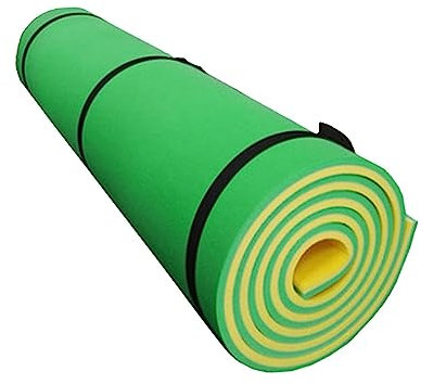 Colcolo Wasser-Schwimmmatte Schwimmender Teppich für Pool-Float, Aufrollbare Wassermatte Wasserhängematte Sommer Pool Floß Liege, Float Lounge für Erwachsene, Boot, Schwimmbad, Gelbgrün
