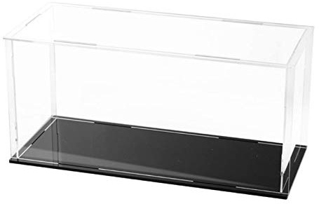 Acryl Schwarz Basis Staubdicht Klar Display Show Für Hülle Für 1/18 Druckguss Modell Klare Acryl Vitrine Show Box Figuren Vitrine Klar Acryl Vitrine Kleine Klar Acryl Vitrine Groß