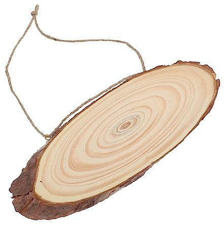 Garneck Holzausschnitt Oval 2 Stück Unvollendete Ideal Für Heimdekorationsprojekte Sicheres Material