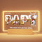 Greatminer Cadeau Personnalisé Photographies Papy - Cadeau Grand Pere, Cadeau Fete des Peres, Cadeau Papy, Base Lumineuse en Option