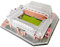 Habarri Anfield Stadion Puzzle 3D - 3D Puzzle-Stadion - 3D Fußballstadion für Kinder und Erwachsene - Modell eines Fußballstadions - Modellbau - 113 Elemente