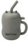 TYRY.HU Tasses avec Paille Nom Personnalisé Enfant Silicone Gobelet d'entraînement pour Bébé avec Poignée Dinky Cup et Tout-petit Tasse Apprentissage Vert Armée