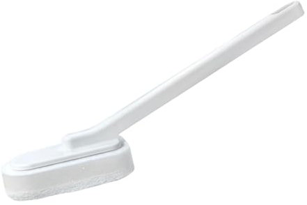 Shower Cleaning Sponge, Shower Glass Cleaner Sponge, Long Handled Sponge for Cleaning, Wall Sponge Brush, Bathroom Cleaning Reusable Sponge with Long Handle for Kitchen, Table, Wall Cleaning