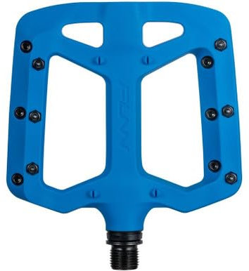 Funn Taipan Fahrradpedale aus glasfaserverstärktem Thermoplast mit 9/16-Zoll CrMo-Achsen und schienbeinfreundlichen Pins für MTB/BMX/Urban/Gravel Riding (Türkis)