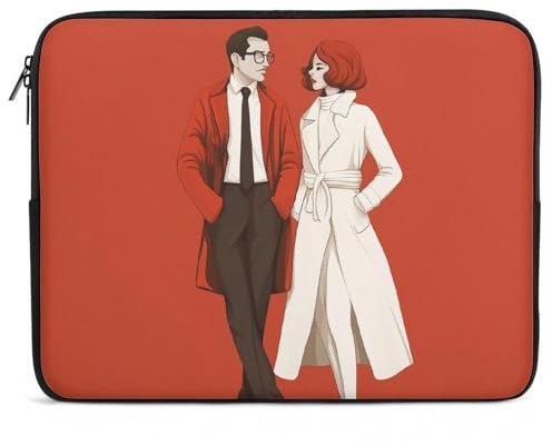 Laptop Sleeve Shockproof Laptop Case Lover Comic Art Carrying Case 17inch Laptop Bag for Women Men
