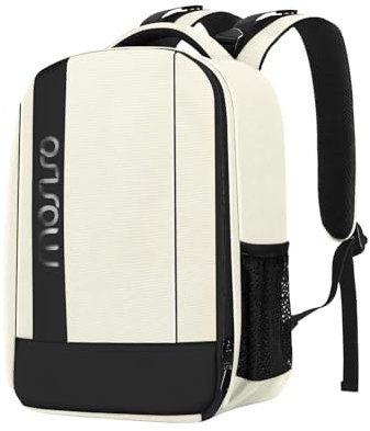 MOSISO Camera Backpack,DSLR/SLR/Mirrorless Photography Backpack Buffer Padded Shockproof Camera Bag with Customized Modular Inserts&Tripod Holder Compatible with Canon,Nikon,Sony etc, Beige