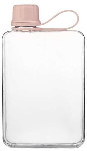 Generisch Quadratische Wasserflasche – 500 ml Memo-Wasserflasche für Getränke, Sport, Outdoor-Aktivitäten, Fitness, Camping, Wandern, tägliche Hydratation aus Tritan