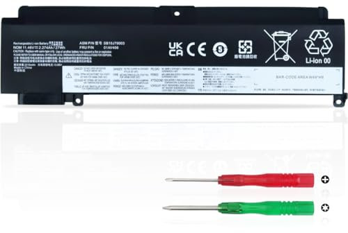 27Wh 01AV406 01AV405 Laptop Akku Kompatibel mit Lenovo ThinkPad T460S T470S Serie 01AV462 00HW024 00HW025 00HW038 01AV407 01AV408 SB10J79003 SB10J79002 SB10K97605 SB10F46462 SB10F46463