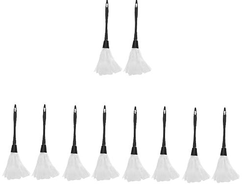 Beaupretty 10piezas Plumero Decorativo De Maid para Halloween Accesorio De Fiesta y Actuación Adultos