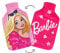 Disney Reversible Hot Water Bottles – Barbie Plush Cover – Natural Rubber 2L Capacity - Barbie Design - Reversible
